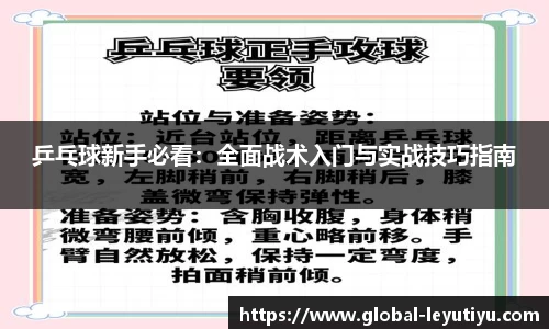 乒乓球新手必看：全面战术入门与实战技巧指南